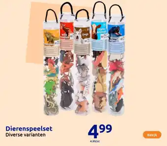 Action Dierenspeelset aanbieding
