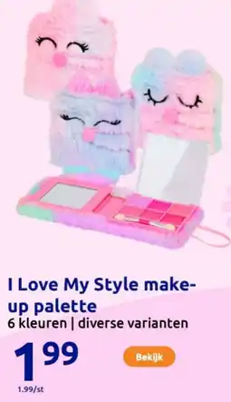 Action I Love My Style make-up palette aanbieding