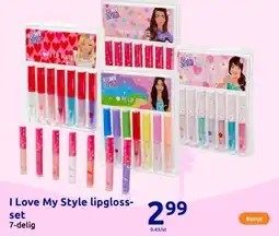 Action I Love My Style lipgloss set aanbieding