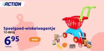 Action Speelgoed-winkelwagentje aanbieding