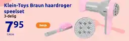 Action Klein-Toys Braun haardroger speelset aanbieding