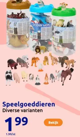Action Speelgoeddieren aanbieding