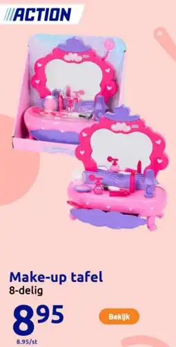 Action Make-up tafel aanbieding