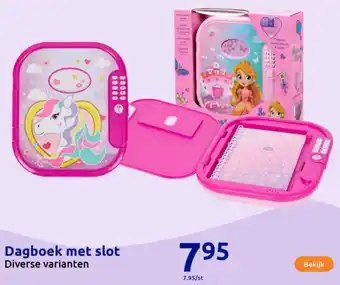 Action Dagboek met slot aanbieding