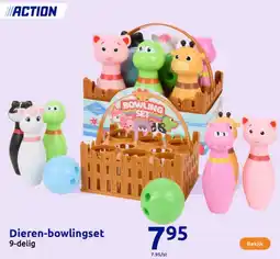 Action Dieren-bowlingset aanbieding
