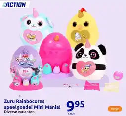 Action Zuru Rainbocorns speelgoedei Mini Mania aanbieding