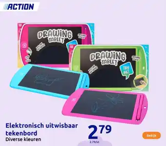 Action Elektronisch uitwisbaar tekenbord aanbieding