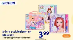 Action 5 in 1 activiteiten en kleurset aanbieding