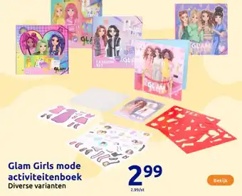 Action Glam Girls mode activiteitenboek aanbieding