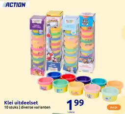 Action Klei uitdeelset aanbieding