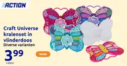 Action Craft Universe kralenset in vlinderdoos aanbieding