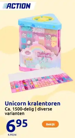 Action Unicorn kralentoren aanbieding