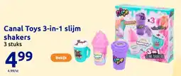 Action Canal Toys 3 in 1 slijm shakers aanbieding