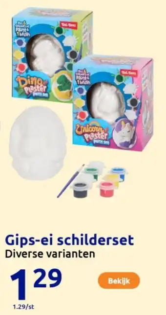 Action Gips-ei schilderset aanbieding