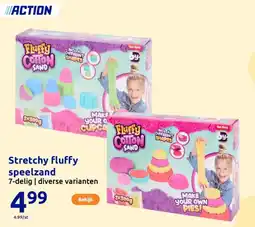 Action Stretchy fluffy speelzand aanbieding