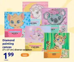 Action Diamond painting canvas aanbieding