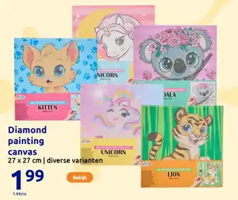 Action Diamond painting canvas aanbieding