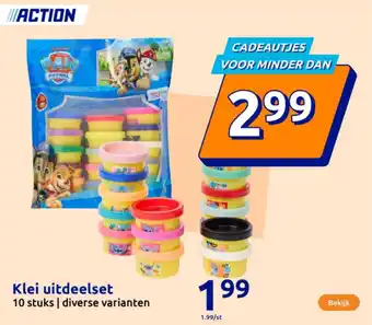Action Klei uitdeelset aanbieding