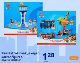 Action Paw Patrol maak je eigen kartonfiguren aanbieding