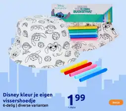 Action Disney kleur je eigen vissershoedje aanbieding