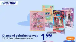 Action Diamond painting canvas aanbieding