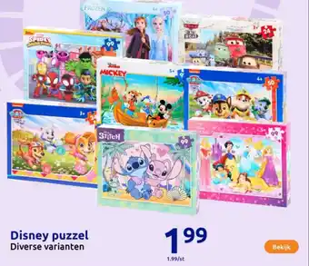 Action Disney puzzel aanbieding