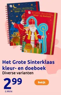 Action Het Grote Sinterklaas kleur en doeboek aanbieding
