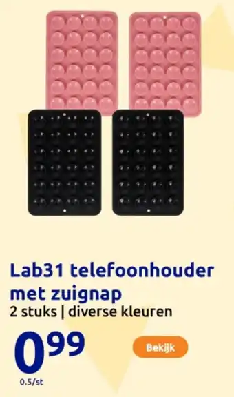 Action Lab31 telefoonhouder met zuignap aanbieding