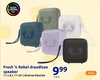 Action Fresh 'n Rebel draadloze speaker aanbieding