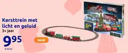 Action Kersttrein met licht en geluid aanbieding