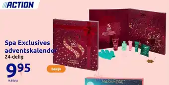 Action Spa Exclusives adventskalende aanbieding