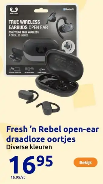 Action Fresh 'n Rebel open-ear draadloze oortjes aanbieding