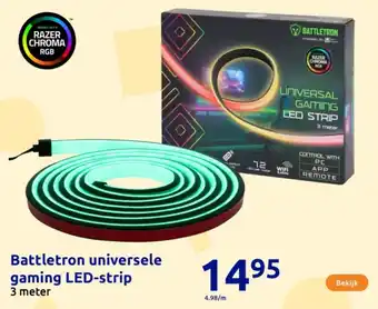 Action Battletron universele gaming LED-strip aanbieding