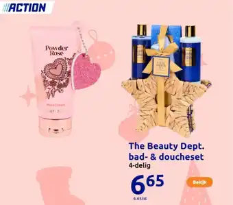 Action The Beauty Dept. bad & doucheset aanbieding