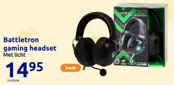 Action Battletron gaming headset aanbieding