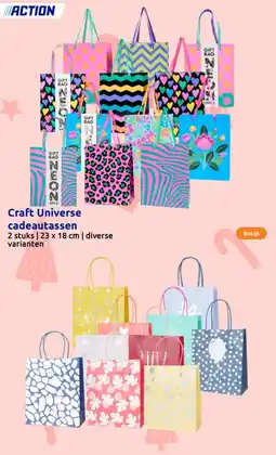 Action Craft Universe cadeautassen aanbieding