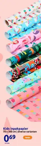 Action Kids inpakpapier aanbieding