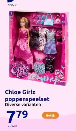 Action Chloe Girlz poppenspeelset aanbieding