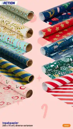 Action Inpakpapier aanbieding