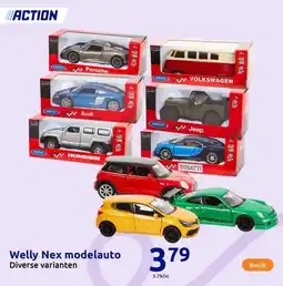 Action Welly Nex modelauto aanbieding