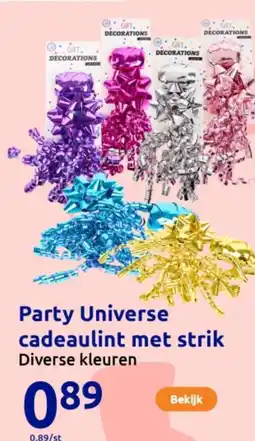 Action Party Universe cadeaulint met strik aanbieding