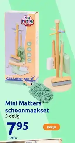 Action Mini Matters schoonmaakset aanbieding