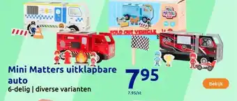 Action Mini Matters uitklapbare auto aanbieding