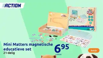 Action Mini Matters magnetische educatieve set aanbieding