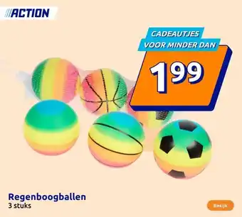 Action Regenboogballen aanbieding