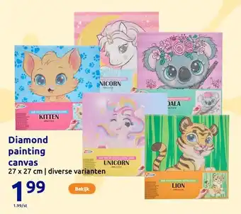 Action Diamond painting canvas aanbieding