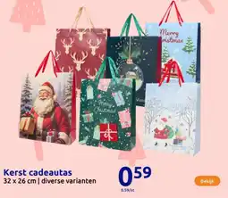 Action Kerst cadeautas aanbieding