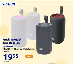 Action Fresh ’n Rebel draadloze XL speaker aanbieding