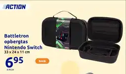 Action Battletron opbergtas Nintendo Switch aanbieding