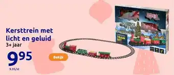 Action Kersttrein met licht en geluid aanbieding